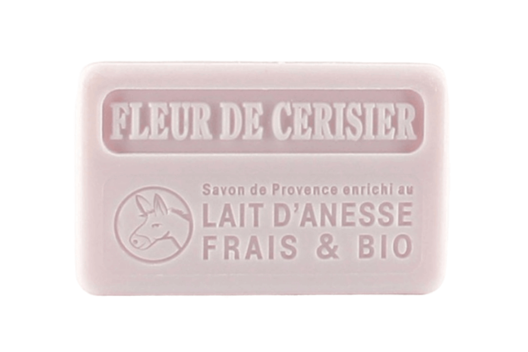 100g Bio Donkey Milk French Soap - Cherry Blossom